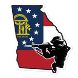 Georgia Flag Sticker