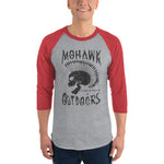 Mohawk Outdoors Logo 3/4 Sleeve Raglan Shirt
